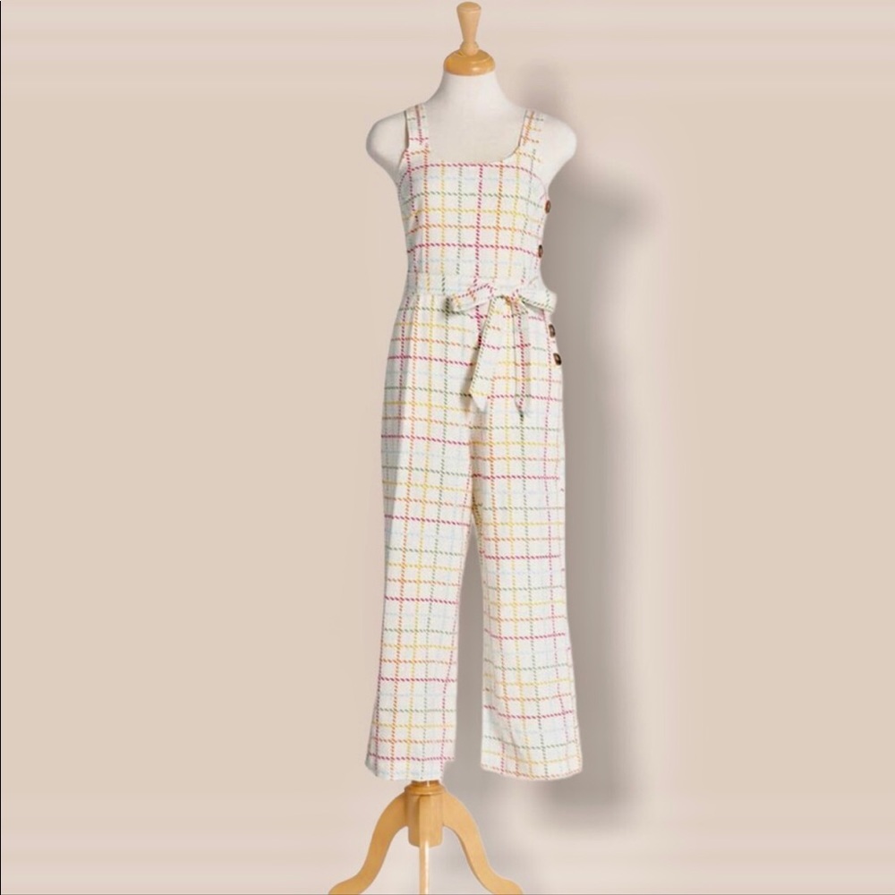 NWT Gorgeous Modcloth side button Jumpsuit Overalls sz 4